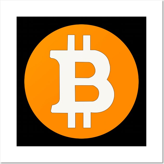 BITCOIN SYMBOL Wall Art by jcnenm